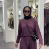 Etek Pantolon Süprem Oysho Takım Bordo