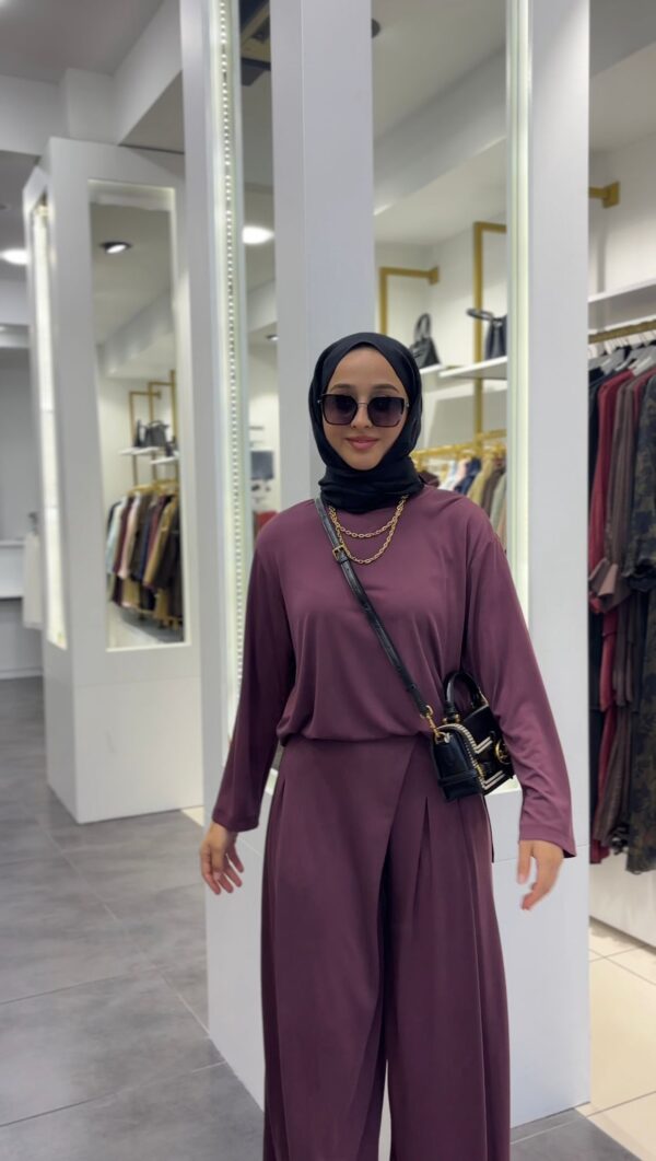 Etek Pantolon Süprem Oysho Takım Bordo